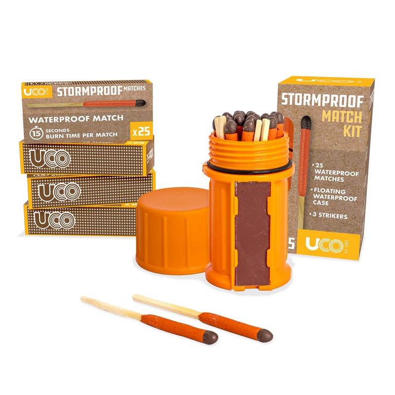 UCO Stormproof, Waterproof & Windproof Match Kit with 4 Packs