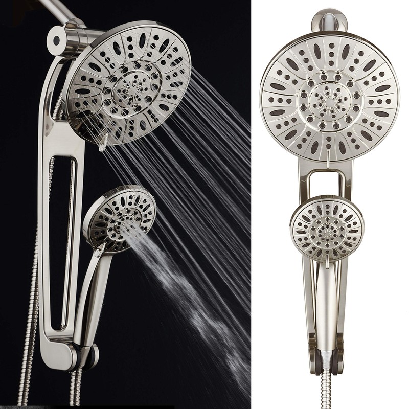 AquaDance High-Pressure 48-Mode 3-Way Shower Spa Combo with Adjustable 18-Inch