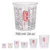 Colad Disposable Clear Solvent Resistant Paint Cups with Printed Mixing