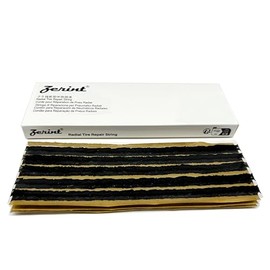 ZERINT TS-260D15 Tyre Repair Plugs 15PCS, Self Vulcanizing Tyre Rubber Strips 6 x 200 mm for Tubeless Tyre Puncture Repair (Black)