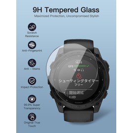 3 Pack Designed Screen Protector for Garmin tactix 8 51mm, 9 Hardness High Definition Anti-Scratch Bubble Free
