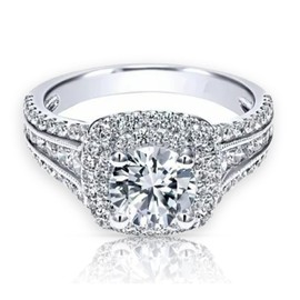 Bague Femme Wedding Ring Cubic Zircon Ring for Women Double-Layer Sparkling Engaged Ring Promise Engagement Band Ring Size 6-9 (8)