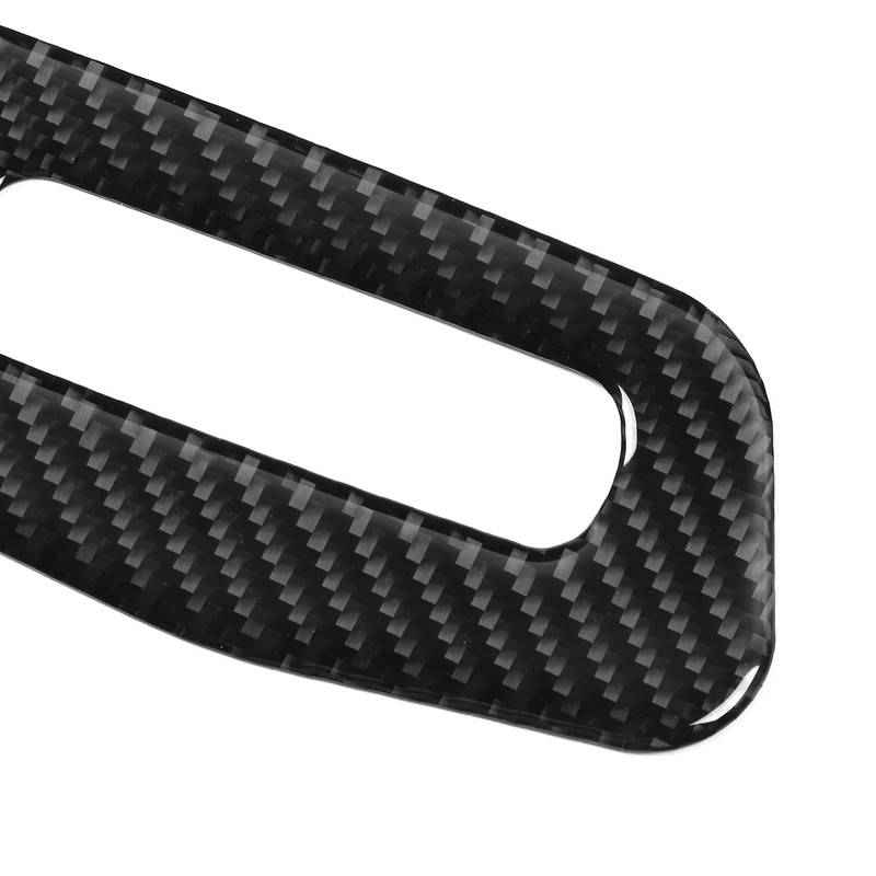 Seat Adjustment Button Panel Trim Soft Carbon Fiber Decoration Fit
