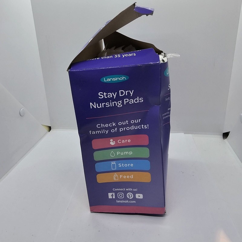 Lansinoh 60-CT Disposable Nursing Pads Stay Dry Absorbency