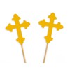 Darling Souvenir, Christening Baptism Cupcake Toppers, Dessert Decorations - Pack