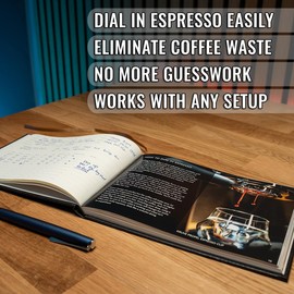 Home Cafe by Charlie The Brew Ledger Coffee Journal, Espresso Settings Notebook, Dial In Espresso Faster, Coffee Note, A5 Wide