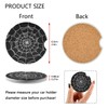 Goth Spider Web Car Coasters 2 Pack,2.5 Inch Unisex Car
