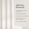 Lush Decor - Shower Curtain, Textured Linen Design, Delicate Floral