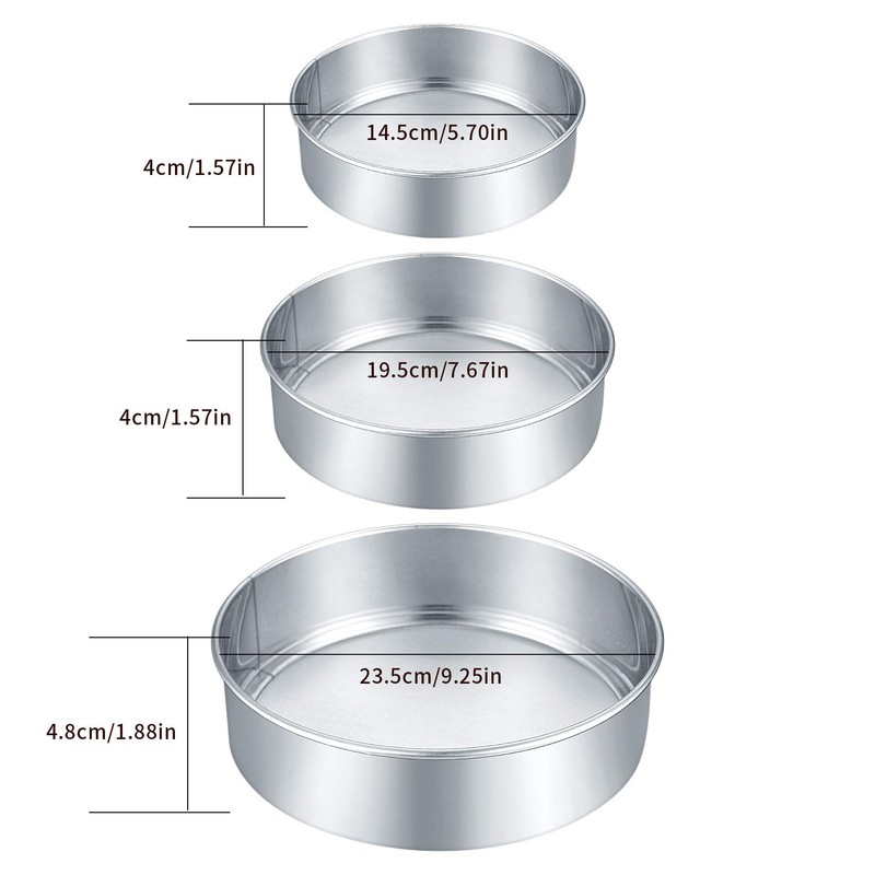Stainless Steel Flour Sieves, Sieve for Baking, Icing Sugar Sieve,