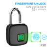 P30 Smart Keyless USB Rechargeable Lock Biometric Fingerprint Padlock Anti