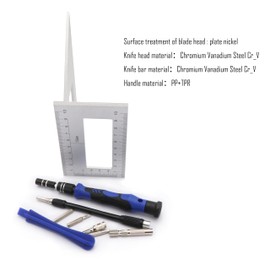 SCXCLY Precision Screwdriver Kit, 115 in 1 Electronics Repair Tool Kit, with Flexible Shaft, Extension Rod for Mobile Phone, Metal, Plastic (Blue)