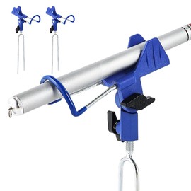 Penbinmall Rutenhalter 2 Stück - Rutenhalter Angel Angelrutenhalter Edelstahl Angelrute Halter,Stabil Rutenablage Halterung zum Angeln, Ruten Halter Rutenauflage
