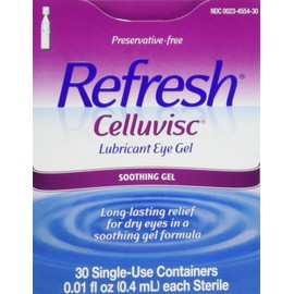 Refresh Celluvisc Lubricant Eye Gel Single-use Containers 30 Ea (3 Pack)