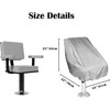 Marsrut 2 Pack Boat Cover, Outdoor Waterproof Pontoon Captain Bench