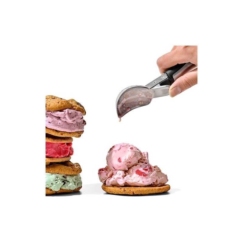 OXO SteeL rallador de helado con palanca, Acero inoxidable, 3126700,