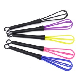 FOMIYES 5-pack Random Plastic Salon Hairdresser Dye Whisk Stirrer for Matcha Kitchen Gadget