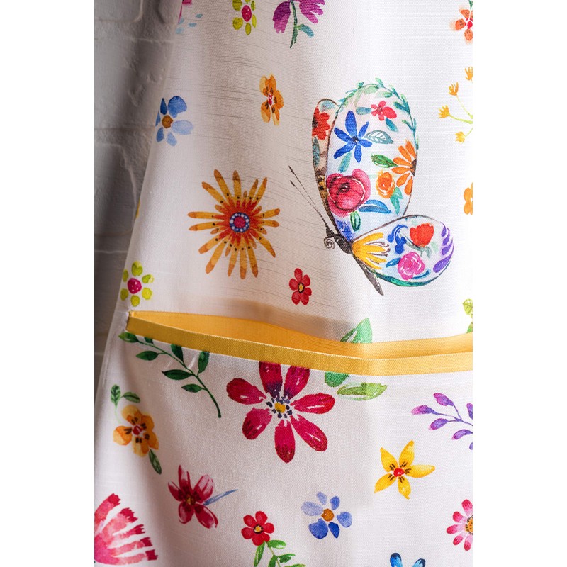 Maison d'Hermine 100% Cotton 1-Piece Kitchen Apron with Adjustable Neck