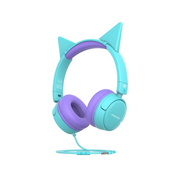 Promate Jewel Wired HD Stereo On-Ear Headset with Safe Volume