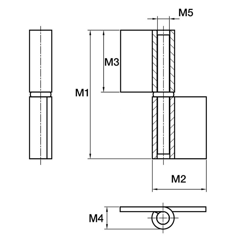2 x SO-TOOLS® Welding Tape with Long Flag, Diameter 15