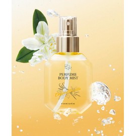 bom Chiffon Vanilla Perfume Body Mist 3.71 Fl Oz, Vanilla Scented Fine Mist with Hyaluronic Acid, Niacinamide & Vitamin C, Hydrating, Lightweight Spray with Long-Lasting Fragrance, Korean Skincare