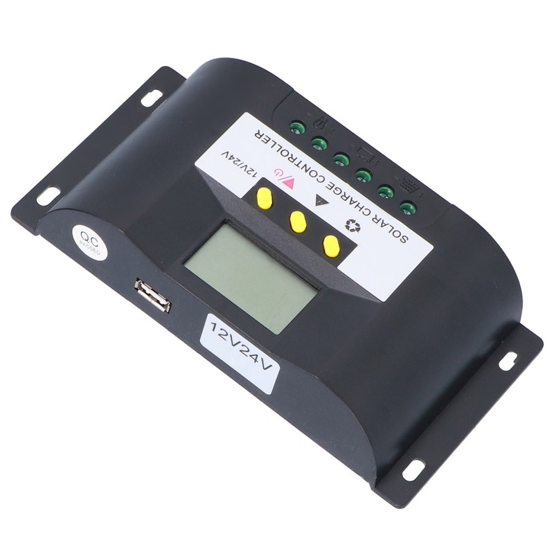 Intelligent Solar Charge Controller with Adjustable Timer Control Modes LCD