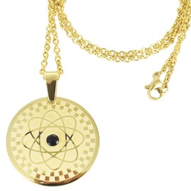 38® Stainless Steel Gold Necklace for Women Germanium Magnetic Field Therapy