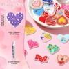 UR URLIFEHALL 50 Pcs 25 Styles PVC Plastic Cabochons Heart