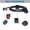 MECMO 10-Foot 7-Pin Trailer Wiring Harness Extension for Dodge 1995-2009