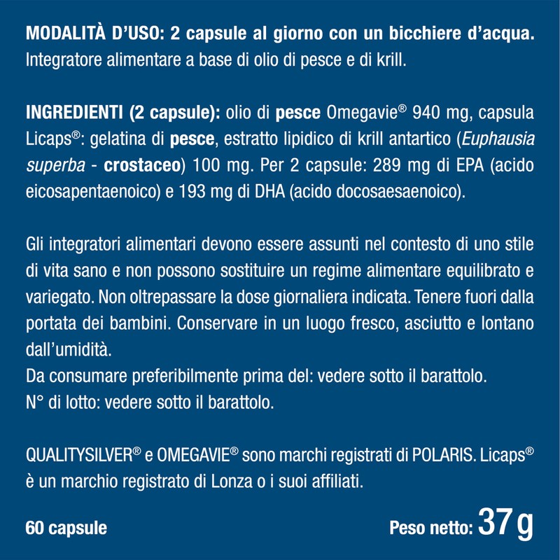 Omega 3 | Krill Antartico | Olio di Pesce |