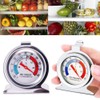 Fridge Thermometer Refrigerator Thermometer,INRIGOROUS 4Pcs Stainless Steel Dial Fridge/Freezer Thermometer