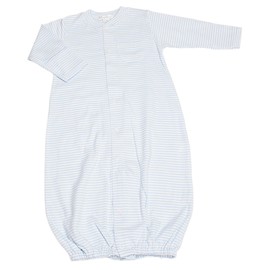 Kissy Kissy - Simple Stripes Converter Gown - Blue-Newborn