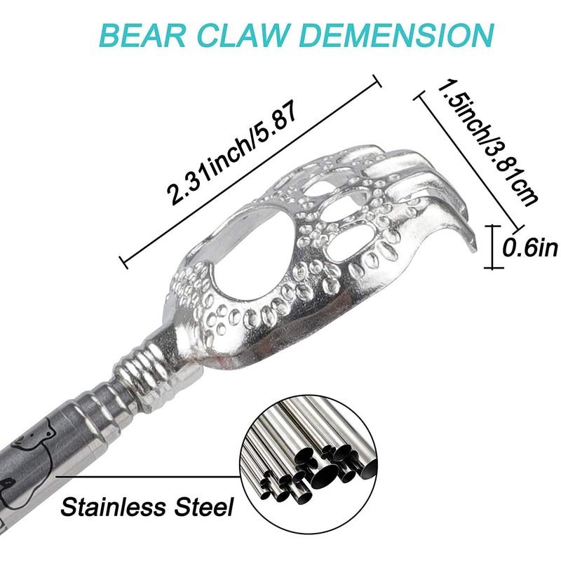 WOVTE Telescopic Portable Stainless Steel Set of 3