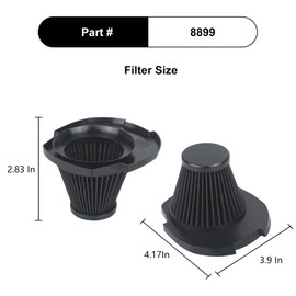 CPAI Replacement Filter Compatible with Ionvac Spree 3-in-1 Vacuum Cleaner,Models 8899 (4 Packs)