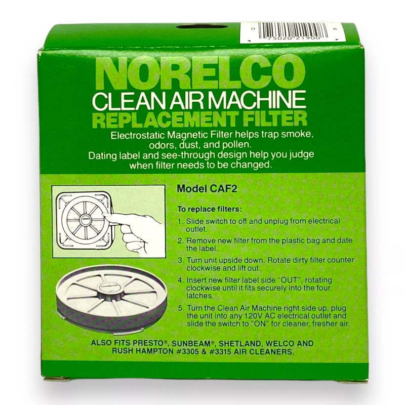 Norelco Clean Air Machine Citrus Scented Universal Replacement Filter CAF2