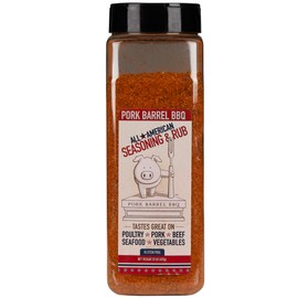 Keto-Friendly Steak, Pork Chop & Chicken BBQ Rub I Pork Barrel BBQ All American Spice BBQ Seasoning - Gluten Free, Sugar Free, No Preservatives or MSG I Dry Rub Great on Steaks, Brisket, Chicken Wings & Burgers