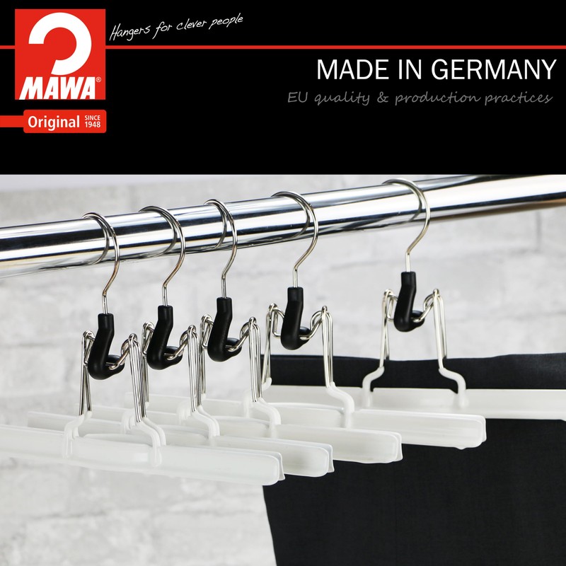 Mawa Space-Saving with Rotating Hook Holds Pants, Skirts, & Shorts,