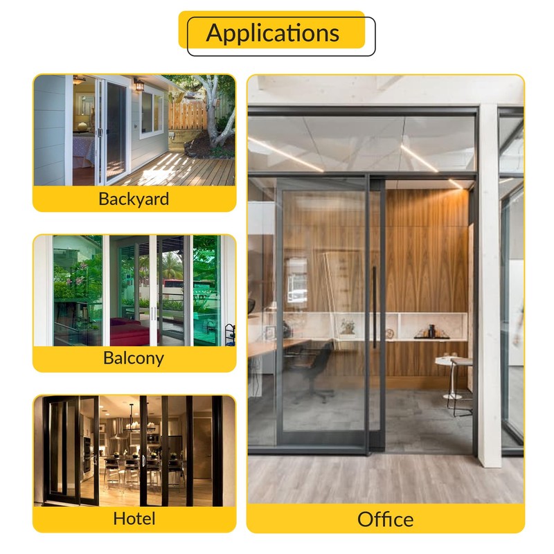 BRIXWELL Door Handle Keeper for Patio, Sliding, and Screen Doors,