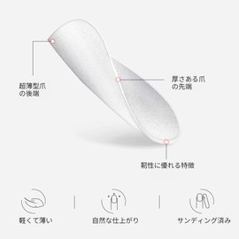 Annhua Nail Tips, Clear, 270 Pieces, Ultra Thin, Matte, Long, Nail Tip Set, Ballerina, Medium, Clear Tipset, False Nails, Nail Length Tips, Natural Fit, Practice, Commercial Use, Nail Art with Case