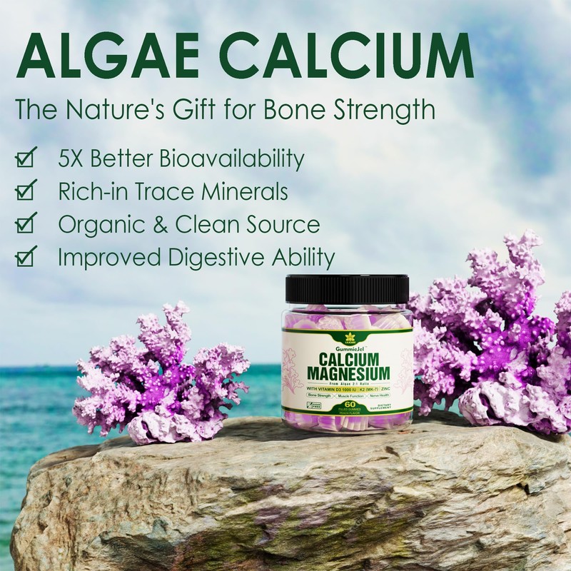 LILICARE LILICARE Plant Based Calcium Supplement + Womens Multivitamin Gummies,