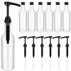Maxdot 6 Pcs 25 oz Syrup Bottles with Pump Plastic