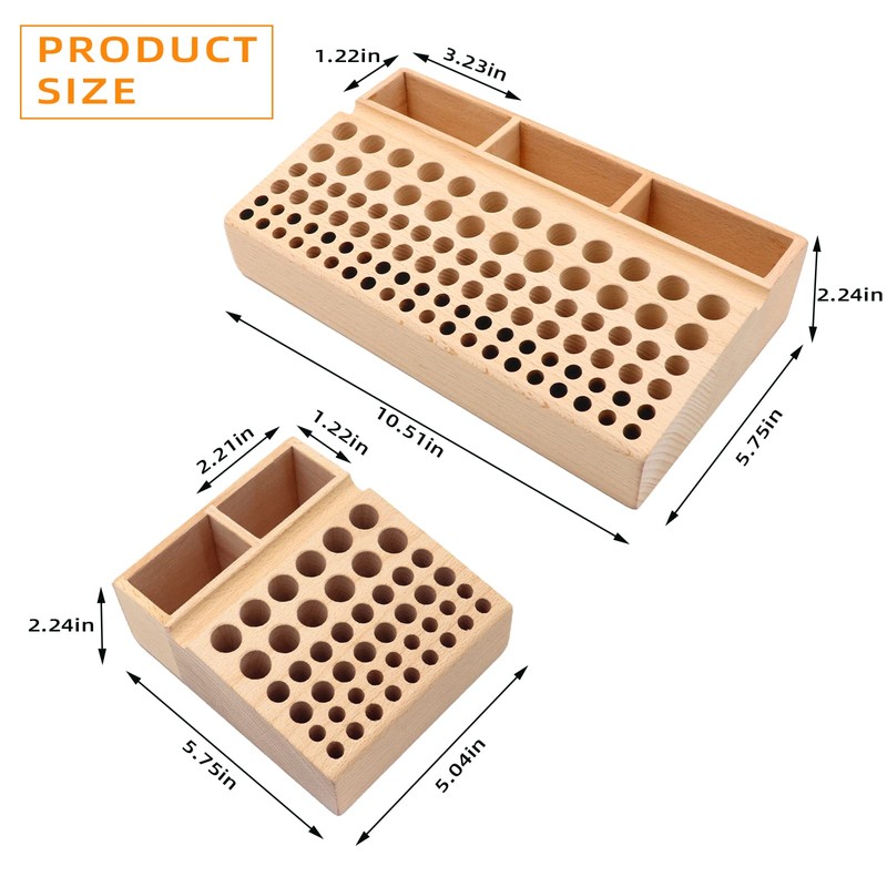 YVOKERN Leather Craft Tool Holder with 46/98 Holes,Professional Leather Punch