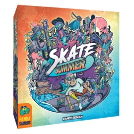Skate Summer Board Game - Master the Half-Pipes of Pelican Park in This Thrilling Strategy Game! Family Game for Kids and Adults, Ages 14+, 2-5 Players, 60-90 Min Playtime, Made by Pandasaurus Games
