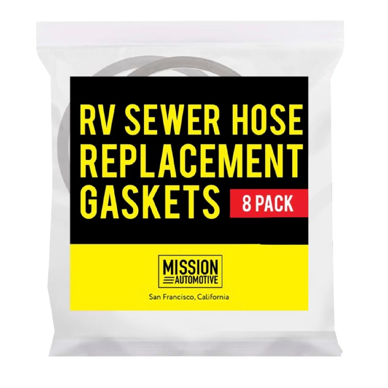 Mission Automotive RV Sewer Hose Replacement Gaskets - Elbow Seals