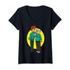 Womens Cartoon Characters In Matching Outfits For Kids V-Neck T-Shirt