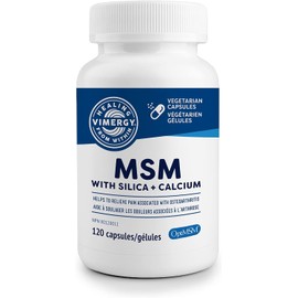 VIMERGY Vimergy MSM Capsules C Support for Healthy Joints & Bones C Benefits Skin, Hair & Nails C Kosher, Non-GMO, Vegan & Gluten-Free C 120 Capsules