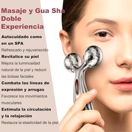 2 Piezas Herramienta Facial Gua Sha,Herramienta de masaje de acero inoxidable Guasha,Herramienta de Guasha Facial,Gua Sha Board para Masaje Facial Antienvejecimiento,Cuidado de la Piel/Masaje Facial