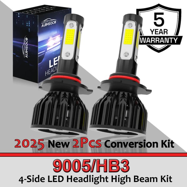 AUIMSOCO 9005 HB3 LED Headlight High Beam 2 Bulbs For