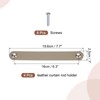 sourcing map 4 Pcs Leather Drawer Pulls, Kitchen and Wardrobe