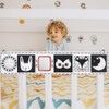 Baby Crib Activity Hanging Toy, Black and White High Contrast