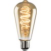 230V 4W LED ES Amber ST64 Spiral Filament Lamp 1800K